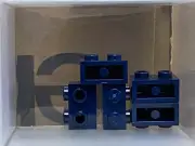 LEGO Parts - Dark Blue Brick, Modified 1 x 2 w Studs on Side - No 11211 - QTY 5