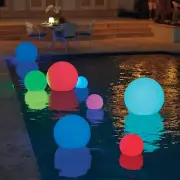 LED glowing globe Lamp & Light, 16 Colors, batteries, re-charger, remote control