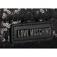 在飛比找蝦皮購物優惠-LOVE MOSCHINO 黑色亮片鏈帶肩/斜背包