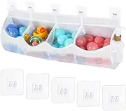 Bath Toy Organizer - Toddler Bath Toys Storage Organizer,4 Compartments Design Space-Saving Bag Easy Access for Home, Pool, Park, Daycare