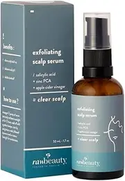 Raw Beauty Wellness Clear Scalp | Exfoliating Scalp Serum For Combination & Oily Scalp | Non-Greasy | For Men & Women | Natural | 52ml