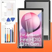 THIRDPOLE (OEM) Screen Replacement For Amazon Fire HD 10 13th Gen 2023 TG425K 10.1“ LCD Display Touch Screen Digitizer Full Assembly,with Tools