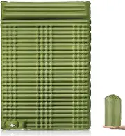 Self Inflating Sleeping Pad Camping Bed for Adults with Built-in Foot Pump and Pillows Self-Inflating Portable Camping Bed for Backpacking and Hiking Army Low