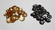 CLOCK HAND WASHERS SOLID BRASS OR BLACK STEEL 100 CT.