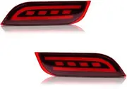 Tail Brake Lamps Rear Fog Lamps Bumper Reflector Lights for Subaru for Impreza for WRX STi XV for Crosstrek (Color : 1)