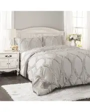 Lush Decor Fashion Avon Comforter Full/Queen Gray