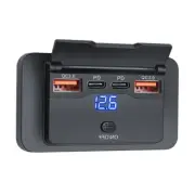 USB C Charges 12 Double Quick Charge Ports High Efficiency Charges for Car &