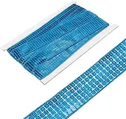 uxcell 1 Inch x 10 Yards Square Sequins Trim 5 Row Flat Sky Blue Sequin Paillette Fabric Ribbon Trim for Crafts DIY Fringe Sewing