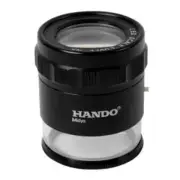 Hando 10X LED Scale Magnifier Loupe Magnification Jeweler Film Viewer HD-LED10X