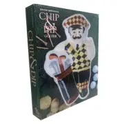 1998 Boston Warehouse Vintage Golfer Chip & Dip Earthenware 16 Inch Serving Tray