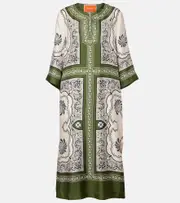[La DoubleJ] La DoubleJ Mirage Placée printed silk twill kaftan UK 4 multicoloured