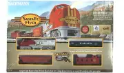 HO Scale Bachmann 647 Santa Fe Flyer Train Set with Steel E-Z Track