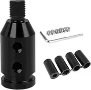 Monrand Shifter Knob Adapter Universal Car Shift Knob Adapter Aluminum Alloy Gear Shift Knob Adapter for Non-Threaded Shifters M12x1.25 (Black)