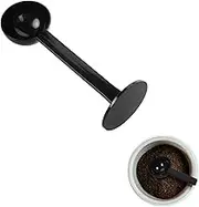 Taicols 2-in-1 Espresso Coffee Bean Spoon Tamping Scoop Tamper Tea Tool for Coffee Bean Spoon Coffee Measuring, About Coffee, Tea and Espresso, Machine Powder Spoon Coffee Kitchen Tool, Plastic