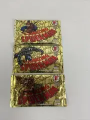 (3) Marvel 1994 Amazing Spider-Man Trading Card Pack 1st Edition sealed unopened