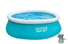Intex 6foot x 20inch Easy Set Inflatable Swimming Pool with 330 GHP Filter Pump