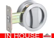 Cavity Sliding door flush pull privacy set function round BC