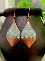 2” Earring Set Bronze-tone Boho Dangle Drop New Free Ship A3561