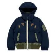 [sacai] Gem Rip Stop X Nylon Twill Puffer