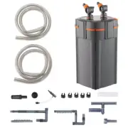 Aquarium Filter 225 GPH 2-Stage Canister Filter 55 Gallon Ultra-Quiet Internal A