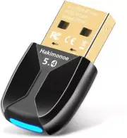 Hakimonoe Upgraded USB Bluetooth 5.4 Adapter for PC, Wireless USB Dongle for ...