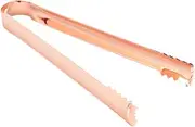 BIUDECO 2pcs Rose Gold Stainless Steel Tongs Food Folder for Ice Cubes Sugar Cookies and Appetizers Versatile Serving Tool for Home Bar and Parties