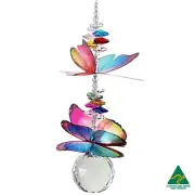 Large Butterfly Crystal Suncatcher gift, suncatchers handmade in Australia