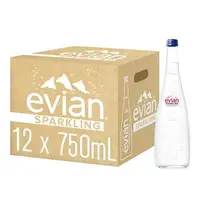 在飛比找樂天市場購物網優惠-Evian 氣泡天然礦泉水 750毫升 X 12入 (6組)