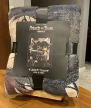 NEW Anime Attack on Titan fleece blanket plush soft throw blanket 45" x 60" R5