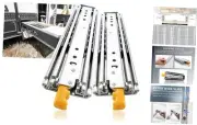 1 Pair Heavy Duty Drawer Slides with Lock 16 Inch Load:500lb(With lock)-W:76mm