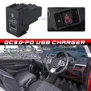 For Suzuki Grand Vitara 06-21 Fast Charger USB-C PD+USB-A QC3.0 Port Socket Kits (for: Suzuki)