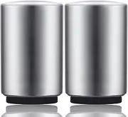 2PCS Premium Beer Bottle Opener, Automatic Stainless Steel Quick Pop the Top Can Openers by Magnet Catching No Damage Caps, Wine Accessory Push Down Off Magnetic Bartender Tool for Home Picnic Camping