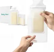 2Pcs Freeze Flat Breastmilk Storage,Space Saving Breast Milk Storage Containers for Fridge, 3-6oz Breastfeeding Bag Organization Solution Freezer Bag Holder