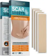Silicone Scar Removal Sheets - Keloid, C Section, Post Surgery & Acne Scars T...