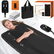 Forubar Fireproof Sauna Heating Blanket 180x80cm - Waterproof Electric Pad with NTC ±1°C Control, 60-Min Timer for Home/Outdoor Thermal Therapy