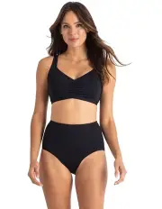 [Jantzen] Cosmopolitan Control High Waist Swimwear in Black