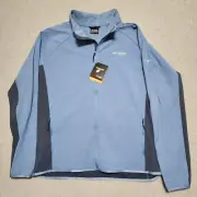 Columbia Men's Titanium Omni-Shield Spectre Ridge Full Zip Tech Fleece Blue XL
