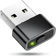 Geyes USB Mouse Jiggler, Undetectable Mouse Mover Device Has Two Swing Modes Jiggle and Multi-Track,Keeps for Computer/Laptop Awake, Driver-Free, Plug-Play，with Switch (Metal Black)