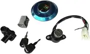 Motorcycle Ignition Switch Fuel Gas Cap Helmet Seat Lock Key Set Fit for Honda CBT125 CB125T CBT 125 CM125 All Years(Full Set)