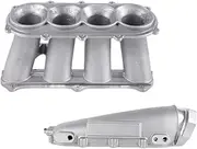 Alloy Ultra Street Series Engines Intake Manifold,Compatible With K20A/A2/A3 K24 CR1849(Silver)