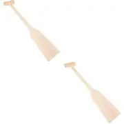 Set of 2 Wood Pulp Toddler Rowing Oars Small Canoe Paddle Wooden Boat for