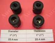 4 Rubber Feet (1.0" x 1.0") Amplifier, Receiver, Speaker, Electronic Components