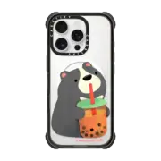 iPhone 16 Pro Ultra Impact Case MagSafe Compatible Moon Bear with Boba