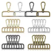 24Pcs 1 1/2 Inch Lobster Claw Swivel Clasps,Metal D Ring Swivel Snap Hooks Lo...