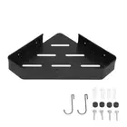 AU Shower Corner Shelf Aluminum Triangle Single Layer Storage Rack For Bathroom