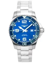 Longines HydroConquest Sunray Blue With Super-LumiNova Dial 300M Mens Watch