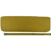 Straight Back Rest Yellow Vinyl Cover 2" Wood Backed Foam Fits John Deere