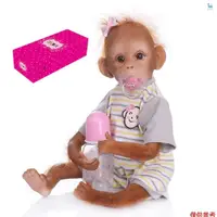 在飛比找蝦皮商城精選優惠-逼真的小猴子娃娃 16 英寸 40 厘米栩栩如生的重生小猴子