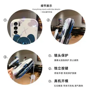 小蠻腰XX暴力熊適用于oppo reno8pro手機殼6pro全包5情侶4小蠻腰reno8軟reno5pro+女款reno7pro防摔藍光外套3