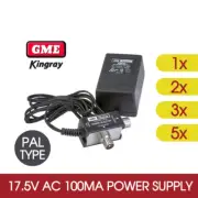 1x 2x 3x 5x KINGRAY PSK08 17.5V AC 100MA POWER SUPPLY PAL TYPE Antenna Industry